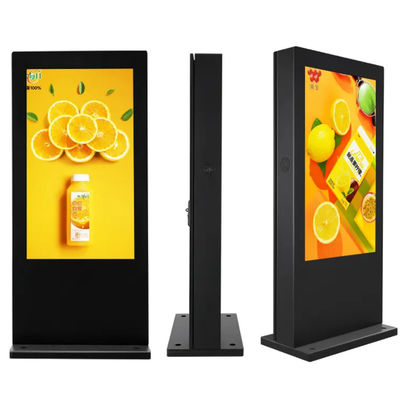Panel de señalización digital de publicidad LCD exterior IP65 a prueba de polvo a prueba de agua