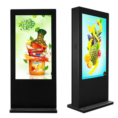 Panel de señalización digital de publicidad LCD exterior IP65 a prueba de polvo a prueba de agua