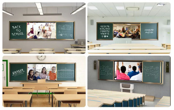 86 pulgadas Push Pull Digital Chalk Board Smart Magnetic para la formación de la educación