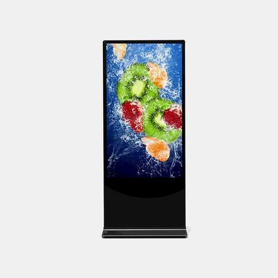 Display digital de pie libre negro personalizado 42 pulgadas 65 pulgadas