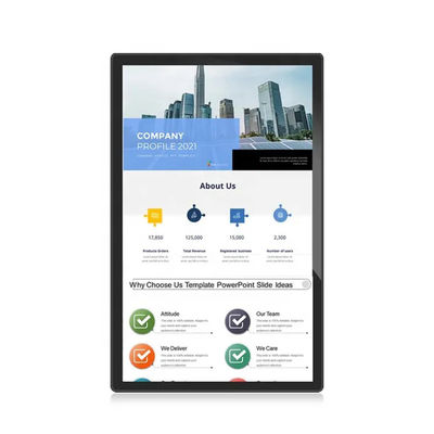 Publicidad Publicación de señalización digital montada en la pared con pantalla LED LCD OLED