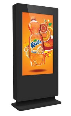 Pantalla táctil de señalización digital exterior impermeable OEM con varios idiomas
