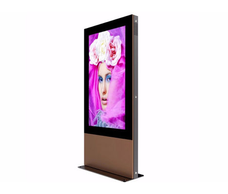 Pantalla de señalización digital a prueba de intemperie al aire libre con pantalla grande de 75 pulgadas