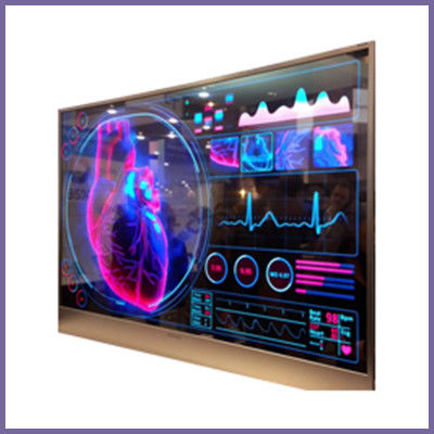 Pantalla OLED ultra delgada y clara inteligente para publicidad en interiores