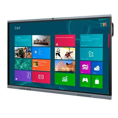 Tabla blanca de pantalla táctil interactiva 4K de 75 pulgadas Smart Board para interiores