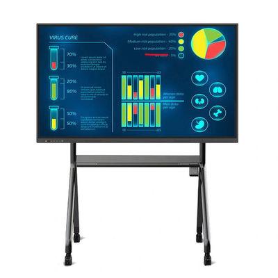 4K pantalla táctil interactiva tablero blanco multi toque tablero interactivo 55 pulgadas
