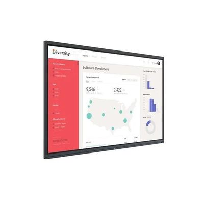 Tabla blanca de pantalla táctil interactiva electrónica 4K para la oficina de capacitación educativa