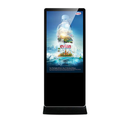 65 pulgadas de piso digital de señalización, panel LCD de pantalla digital independiente OEM