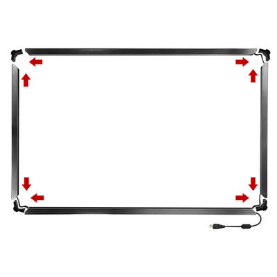 Panel de pantalla táctil infrarroja personalizado con interfaz RS232 Tiempo de respuesta de 8 ms