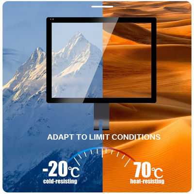 Pantalla táctil capacitiva TFT-LCD Pantalla táctil capacitiva 10 O reloj Ángulo de visión