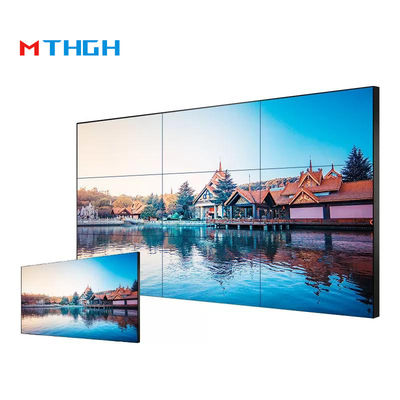 Panel de pantalla de pared de video de 46 pulgadas con control remoto LCD para publicidad al aire libre