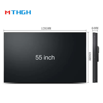 55 pulgadas 4k 8k montado en la pared de la publicidad comercial de vídeo pantalla de empalme de LCD