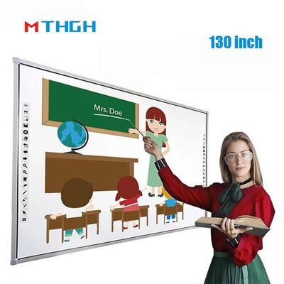 Display de pizarra interactivo de 130 pulgadas con toque múltiple