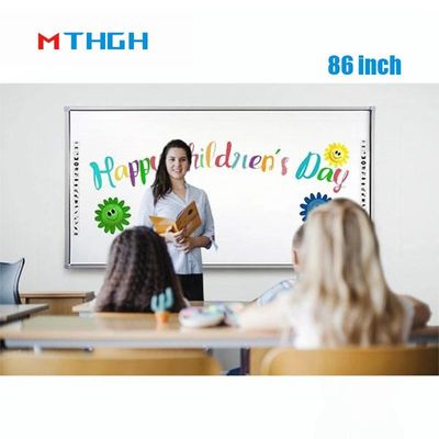 86 pulgadas 32 puntos Infrarrojos Sala de clase Smart Interactivo Tablero Blanco Para la enseñanza escolar