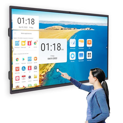 110 pulgadas de pantalla táctil interactiva de infrarrojos Tabla blanca 40 puntos respuesta instantánea