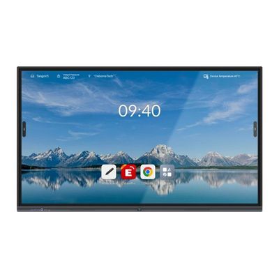 Tabla de pantalla táctil interactiva de 65 pulgadas de marco negro con altavoces de 1x10W