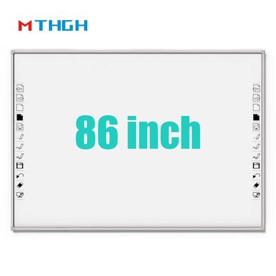86 pulgadas de vidrio templado Smart Whiteboard Con WiFi Bluetooth Conectividad USB para el supermercado escolar