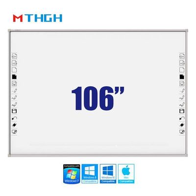 106 pulgadas de toque electromagnético Smart Whiteboard 3840X2160 Resolución de la pantalla para la interacción escolar