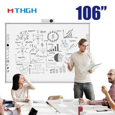 106 pulgadas de toque electromagnético Smart Whiteboard 3840X2160 Resolución de la pantalla para la interacción escolar