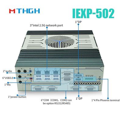 IEXP-502 Mini PC industrial con ranura de expansión Mini PCIe Sistema operativo Windows/Linux