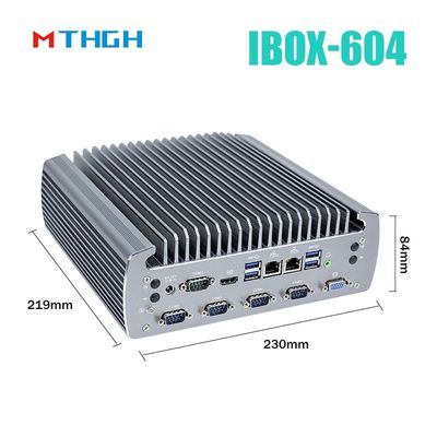 PC industrial sin abanico IBOX-604 Intel Core I5 6500T SSD HDMI Windows/Linux
