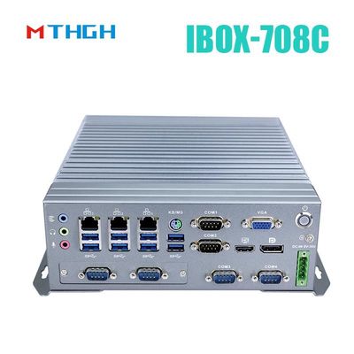 IBOX-708C Mini PC industrial soporte HDMI/DP/VGA 6*COM 8*USB3.0