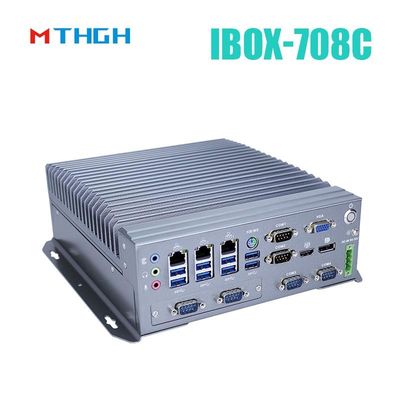 IBOX-708C Mini PC industrial soporte HDMI/DP/VGA 6*COM 8*USB3.0