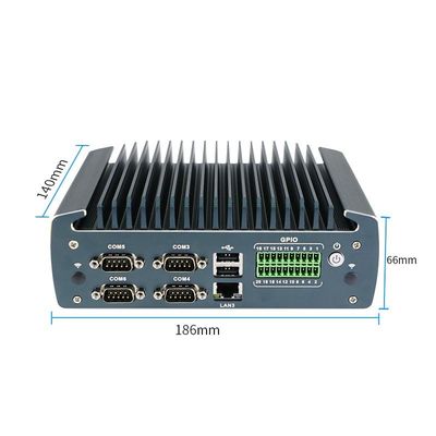 IBOX-1226 J6412 Mini PC industrial sin ventilador con 32 GB de RAM y entrada de 12 V de CC