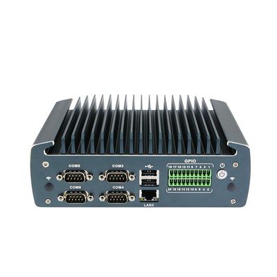IBOX-1226 J6412 Mini PC industrial sin ventilador con 32 GB de RAM y entrada de 12 V de CC