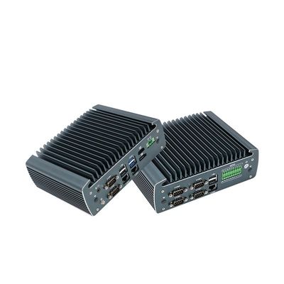 IBOX-1226 J6412 Mini PC industrial sin ventilador con 32 GB de RAM y entrada de 12 V de CC
