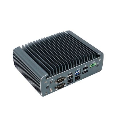 IBOX-1226 J6412 Mini PC industrial sin ventilador con 32 GB de RAM y entrada de 12 V de CC