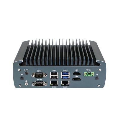 IBOX-1226 J6412 Mini PC industrial sin ventilador con 32 GB de RAM y entrada de 12 V de CC