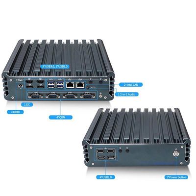 IBOX-3226 Cuad Core Refresh Mini PC industrial sin ventilador CE CCC FCC Clase A RoHS 2.64KG