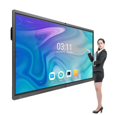 Sala de conferencias de 110 pulgadas pantalla táctil todo en uno pizarra 350 cd/m2 Brillo