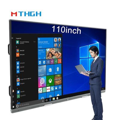 110 pulgadas Interactivo Touch WhiteBoard 350cd/M2 Brillo Deslizante Todo en Una Máquina