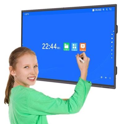 4K 65 pulgadas 16:9 Interactivo LCD de pizarra infrarroja / toque capacitivo para la educación inteligente