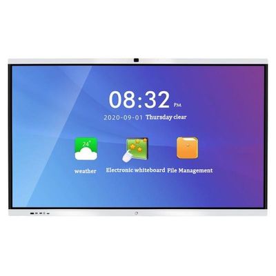 86 pulgadas de 20 puntos digital inteligente interactivo de pizarra tabletas infrarrojas Android 11.0