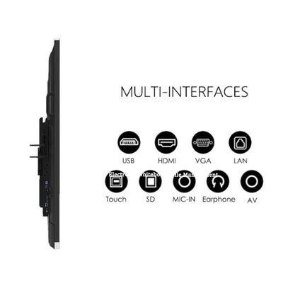 86 pulgadas de 20 puntos digital inteligente interactivo de pizarra tabletas infrarrojas Android 11.0
