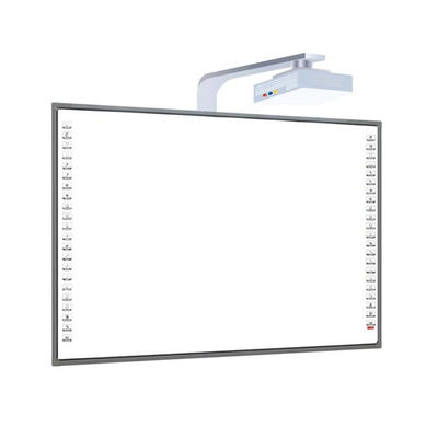 Tabla blanca interactiva inteligente de 83 pulgadas con tecnología táctil infrarroja y escritura en color negro
