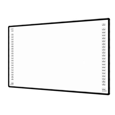 Tabla blanca interactiva inteligente de 83 pulgadas con tecnología táctil infrarroja y escritura en color negro