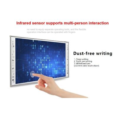 83 pulgadas Tablero interactivo con opcional I3/i5/i7/i9 CPU 10 puntos 60 millones de toques Resolución 3840*2160