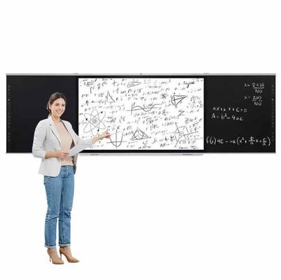 Tabla digital inteligente de 75 pulgadas Tabla negra inteligente con panel de escritura plana 4K