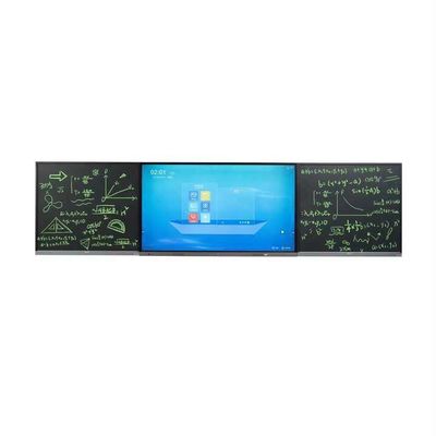 Tabla digital inteligente de 65 pulgadas con panel de escritura plana 4K y procesador I3/I5/I7/I9