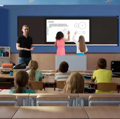 4K 86 pulgadas Digital Smart Whiteboard 16 9 relación de aspecto con procesador I3/I5/I7/I9