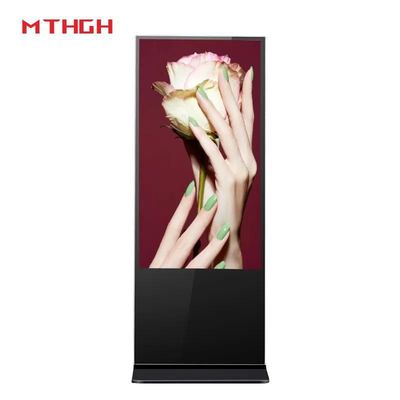 Display de cartel digital de 43 pulgadas HD de pie en el piso 8GB/16GB de almacenamiento para proveedores OEM