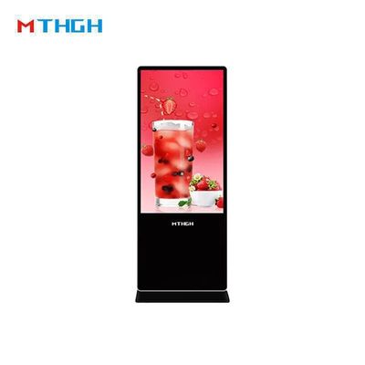 Display de señalización digital de 49 pulgadas de pie 8GB/16GB de almacenamiento para su negocio
