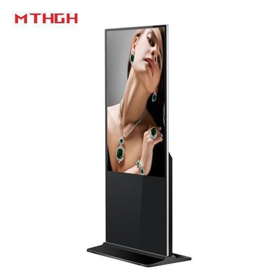 Display digital de 49 pulgadas de pie con conectividad Wi-Fi / Bluetooth / USB para pantallas