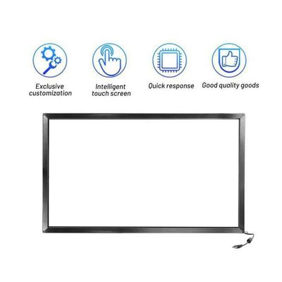 Panel táctil IR de grado industrial de 55 pulgadas con rango de humedad del 20% al 90% RH y suministro de energía 5V DC