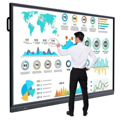 Tabla de presentación de pantalla táctil interactiva para el aula escolar con vida útil ≥50000 horas y fácil instalación