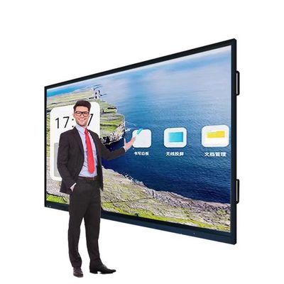 Tabla blanca táctil interactiva con HDMI I / O y solución de conectividad OPS PC I9